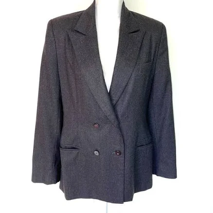 Iris Singer Collection Women's Double Breasted Wool Blazer