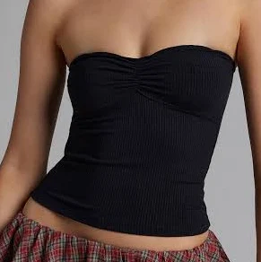 BDG Carla Sweetheart Neckline Ribbed Knit Tube Top