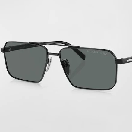 Prada Men's Rectangular Sunglasses