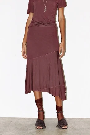Lou Asymmetric Midi Skirt