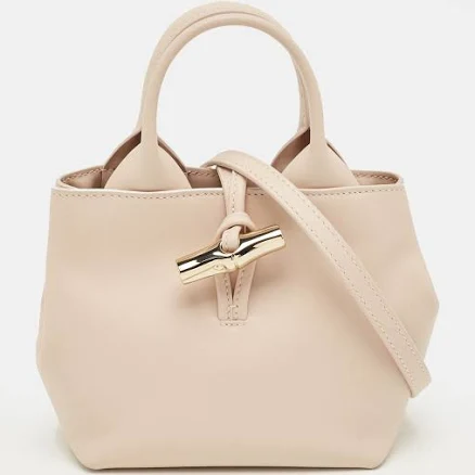 Longchamp Le Roseau Leather Tote Bag