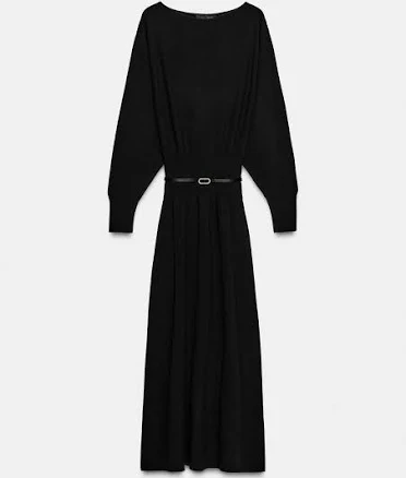 Zara Women's Belted Midi Dress