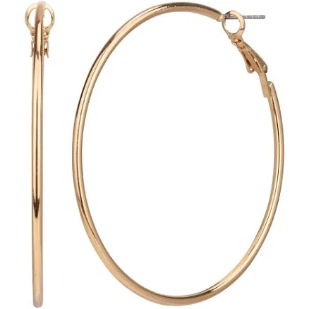 Time and Tru Women's Metal Hoop Earring