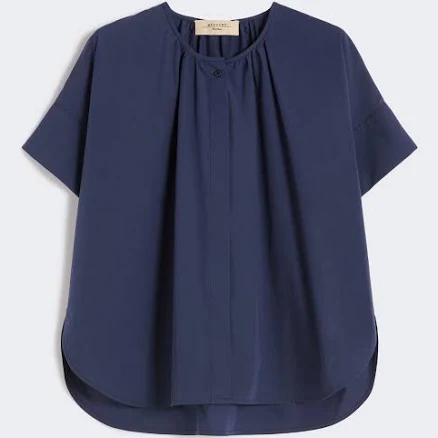 Max Mara Woman Cotton poplin crew-neck shirt