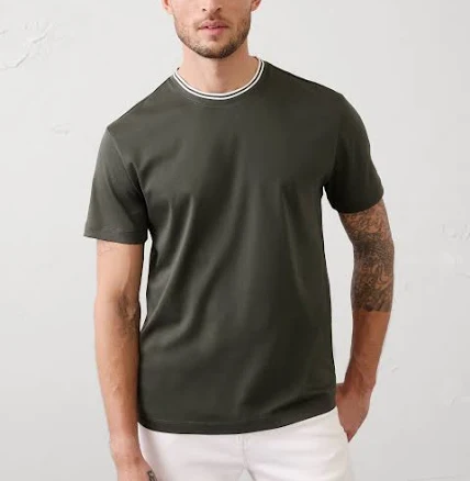 Men's Slim-Fit Luxe Touch Crew-Neck Shirt