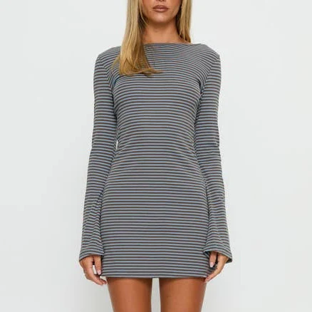 Princess Polly Bryanna Stripe Stretch Cotton Minidress
