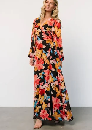 Baltic Born Womens Katinka Wrap Maxi Dress