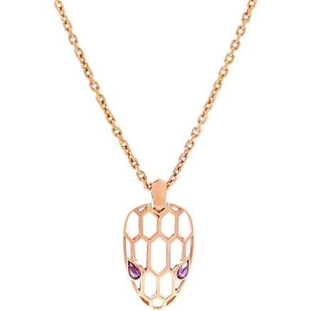 BVLGARI Serpenti Seduttori Pendant Necklace Rose Gold