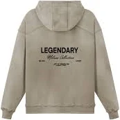 Khaki 'Milano' Luxury Label Oversized Hoodie