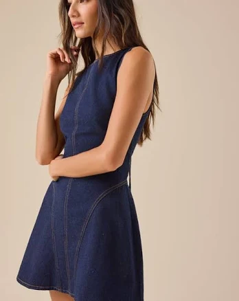 Altar'd State Winona Denim Mini Dress