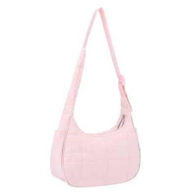 Quilted Nylon Puffer Shoulder Bag