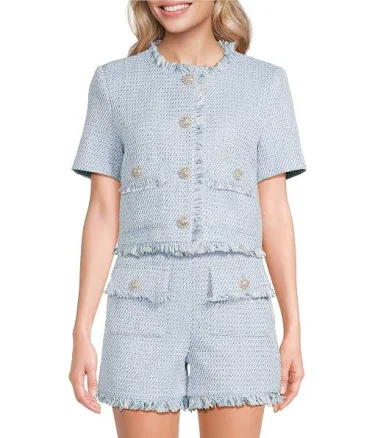A Loves A Tweed Cropped Jacket