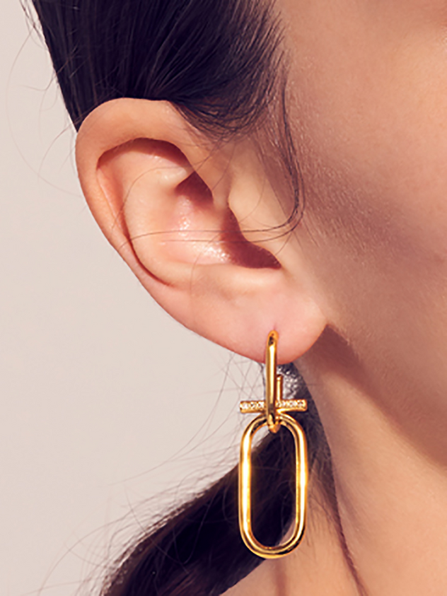 Noailles Circle Bar Earring