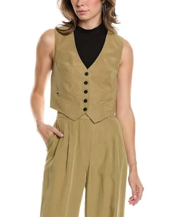 Allsaints Women's Deri Lyn Linen-Blend Waistcoat