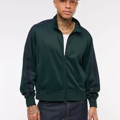 Abercrombie & Fitch Men's Tricot Full-Zip JacketAbercrombie & Fitch Men's Tricot Full-Zip Jacket