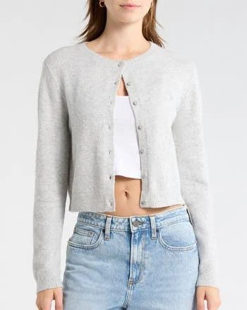 Abound Classic Crewneck Cardigan