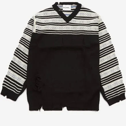 Nòmarythm Textile Fair Isle Damaged Sweater
