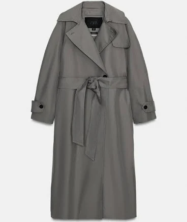 Zara Oversized Belted Trench Coat