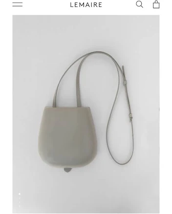 Lemaire Molded Cow Leather Tacco Bag