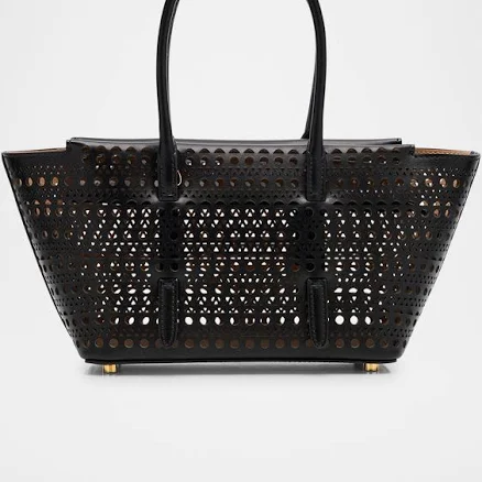 ALAÏA Neo Mina 20 Perforated Leather Top-Handle Bag