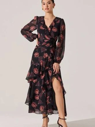 Women's ASTR the Label Corrina Floral Ruffle Dress