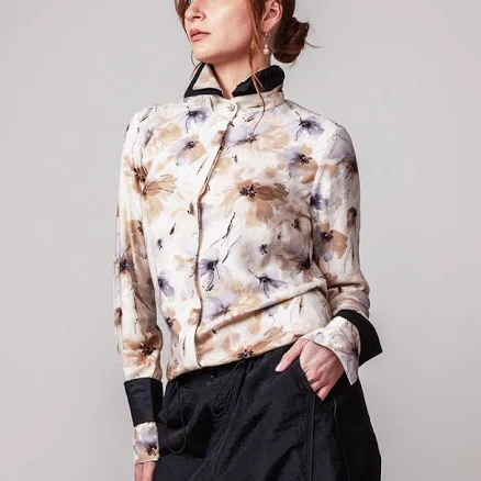 Double Collar Cuff Blouse