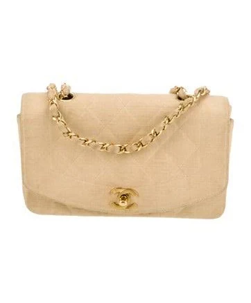CHANEL Diana Neutral Shoulder Bag