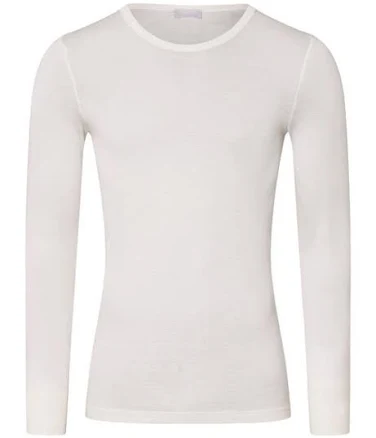 Hanro Woolen Silk Long-Sleeve Shirt Men's