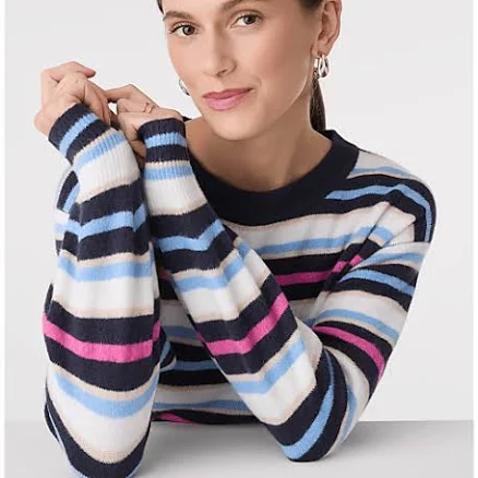 Ann Taylor Women's Striped Crew Neck Sweater
