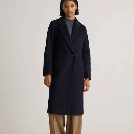 Quince Women's Classic Single-Breasted Italian Wool Coat
