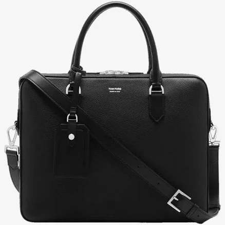 TOM FORD Men's Elliot City Grain Leather Briefcase