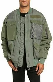 Hudson Men's Echo Oversized Bomber Jacket