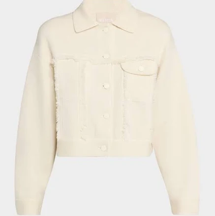 Kujten Arya Cashmere Trucker Jacket , Women's, S/M, Coats Jackets & Outerwear Field Jackets Utility Jackets & Anoraks