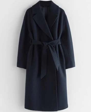 & Other Stories Voluminous Belted Wool Coat