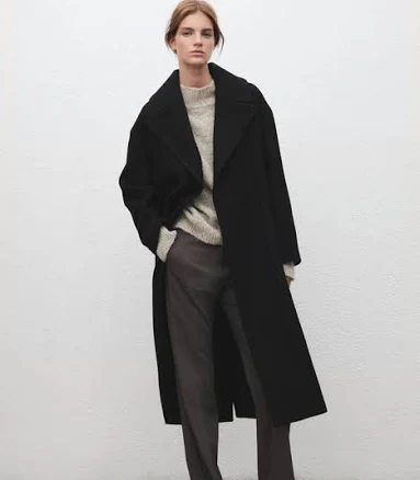 MANGO Women's Manteco Wool Coat with Belt