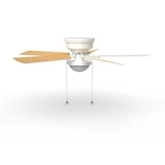 Harbor Breeze Armitage 52-in White LED Indoor Flush Mount Ceiling Fan with Light and 5-Blade