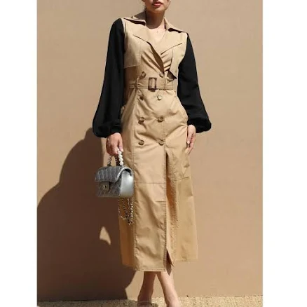 C-Suite Trench Coat Dress