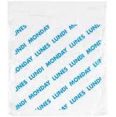 Monday - Lunes 8.5" x 8.5" Color Coded Portion Bag