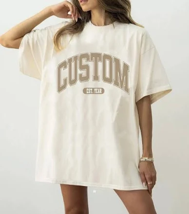 Personalized Comfort Colors Shirt with Custom Text and Letter