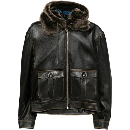 Monse Women's Leather Bomber Jacket