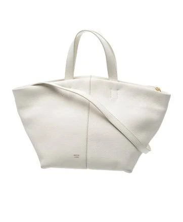 $695 Mansur Gavriel Women's Two Tone Tulipano Leather Tote Shoulder Bag”No Strap