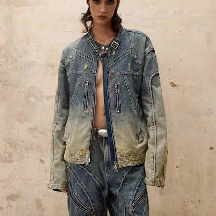 Personsoul Washing Denim Jacket
