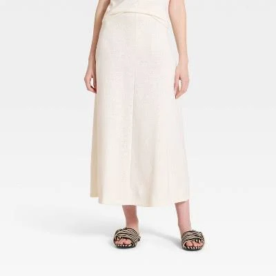 Universal Thread Women's Knit Maxi A-Line Skirt