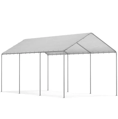 HOMMOW 20 ft. W x 20 ft. D Outdoor Portable Carport