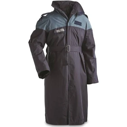 Romanian Police Surplus Waterproof Trench Coat