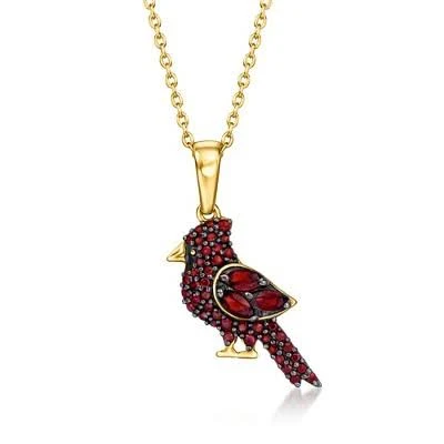 18kt Gold Over Sterling 0.60 ct. t.w. Garnet Cardinal