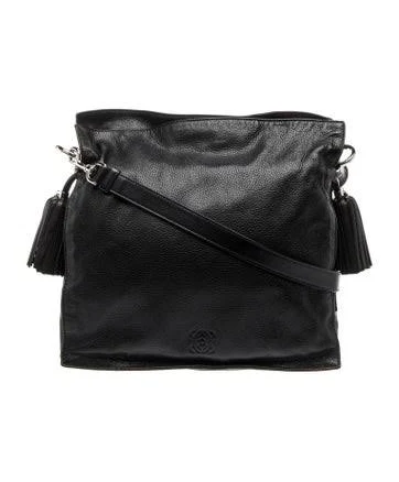 Loewe Leather Flamenco Large in Black