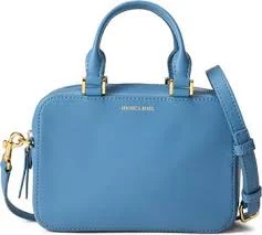 Boxy Top Handle Leather Bag
