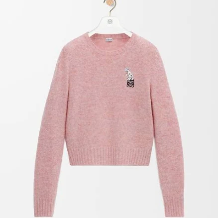Loewe Women's Embroidered Wool Sweater