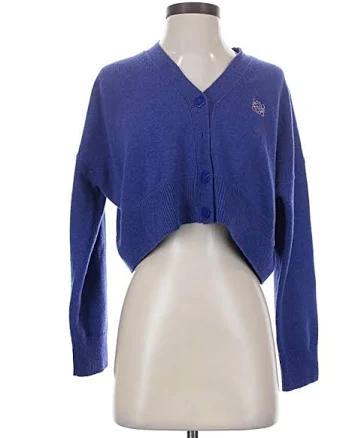 Loewe Women's Anagram Cropped Wool Cardigan